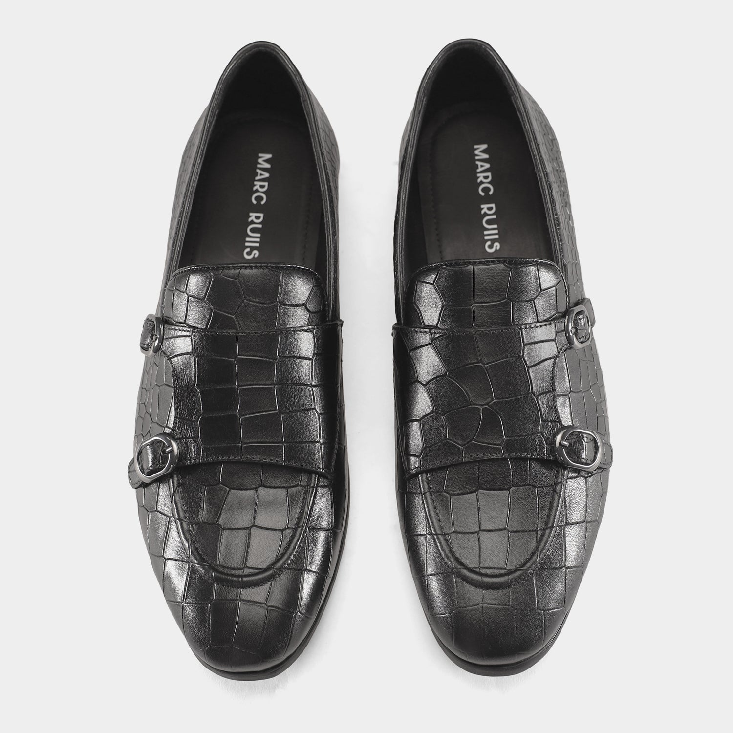 MANILA - BLACK MONK STRAP SHOES