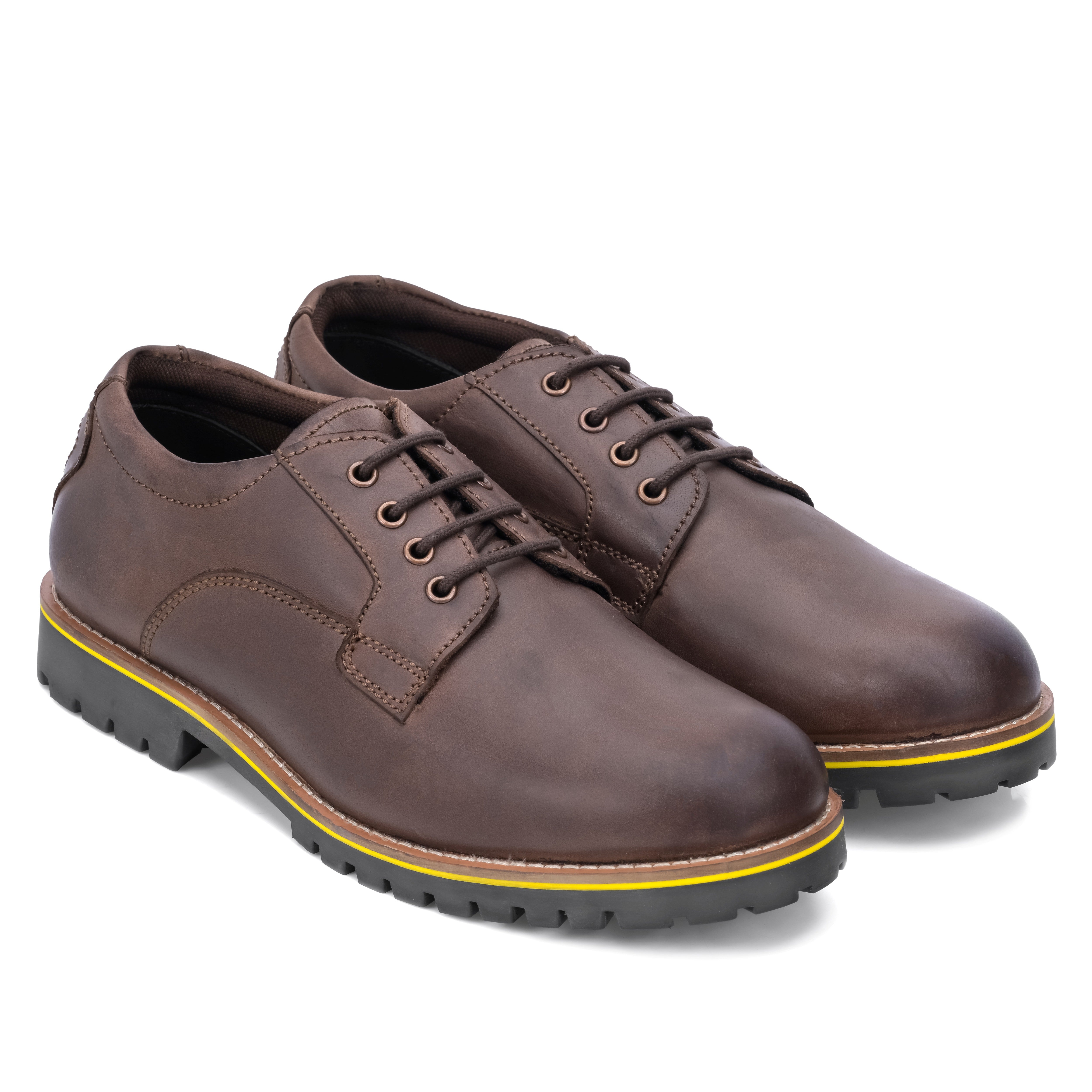Derby Combo Boot - Brown