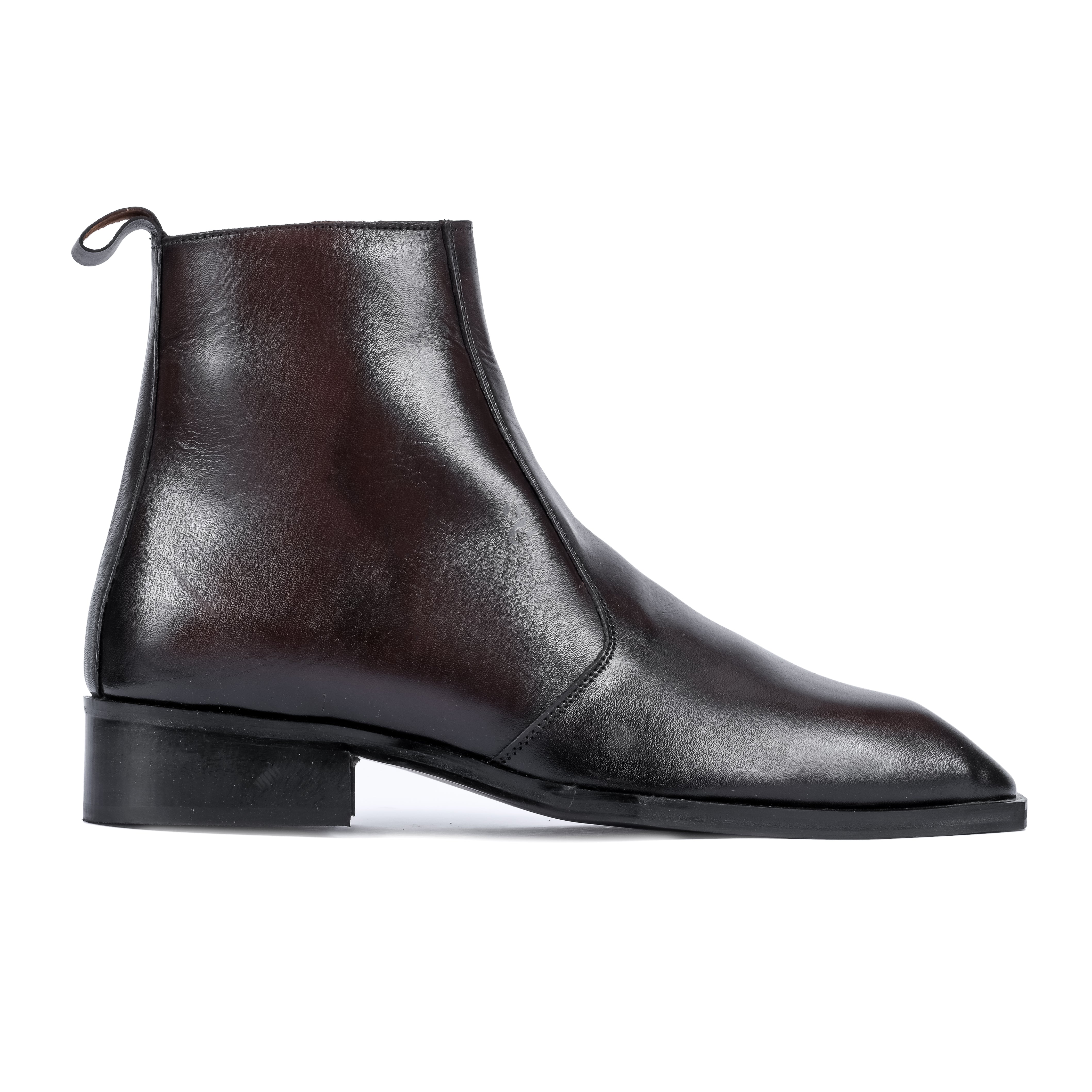 Square-Toe Cuban Chelsea - Brown