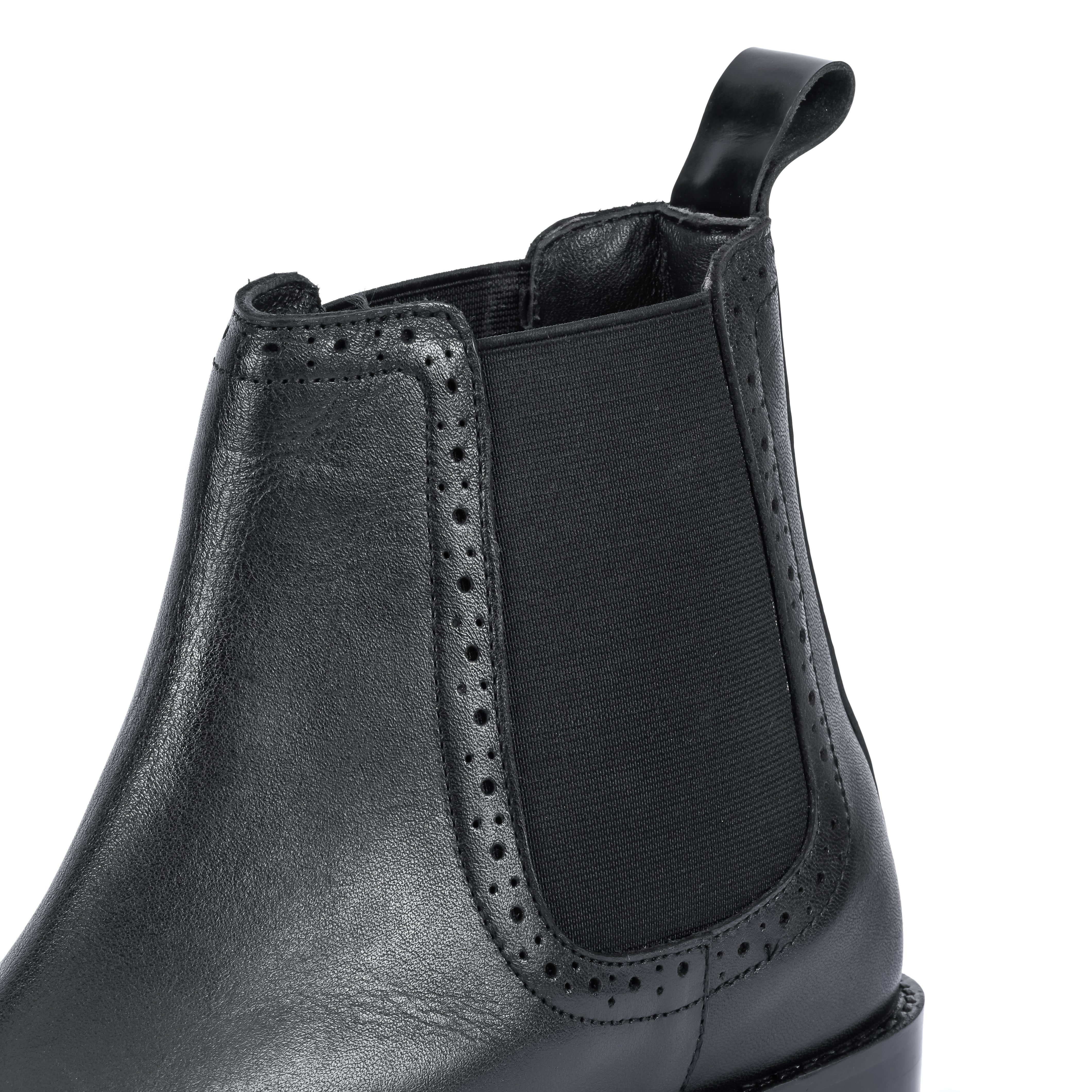 Wing-Tip Cuban Chelsea - Black