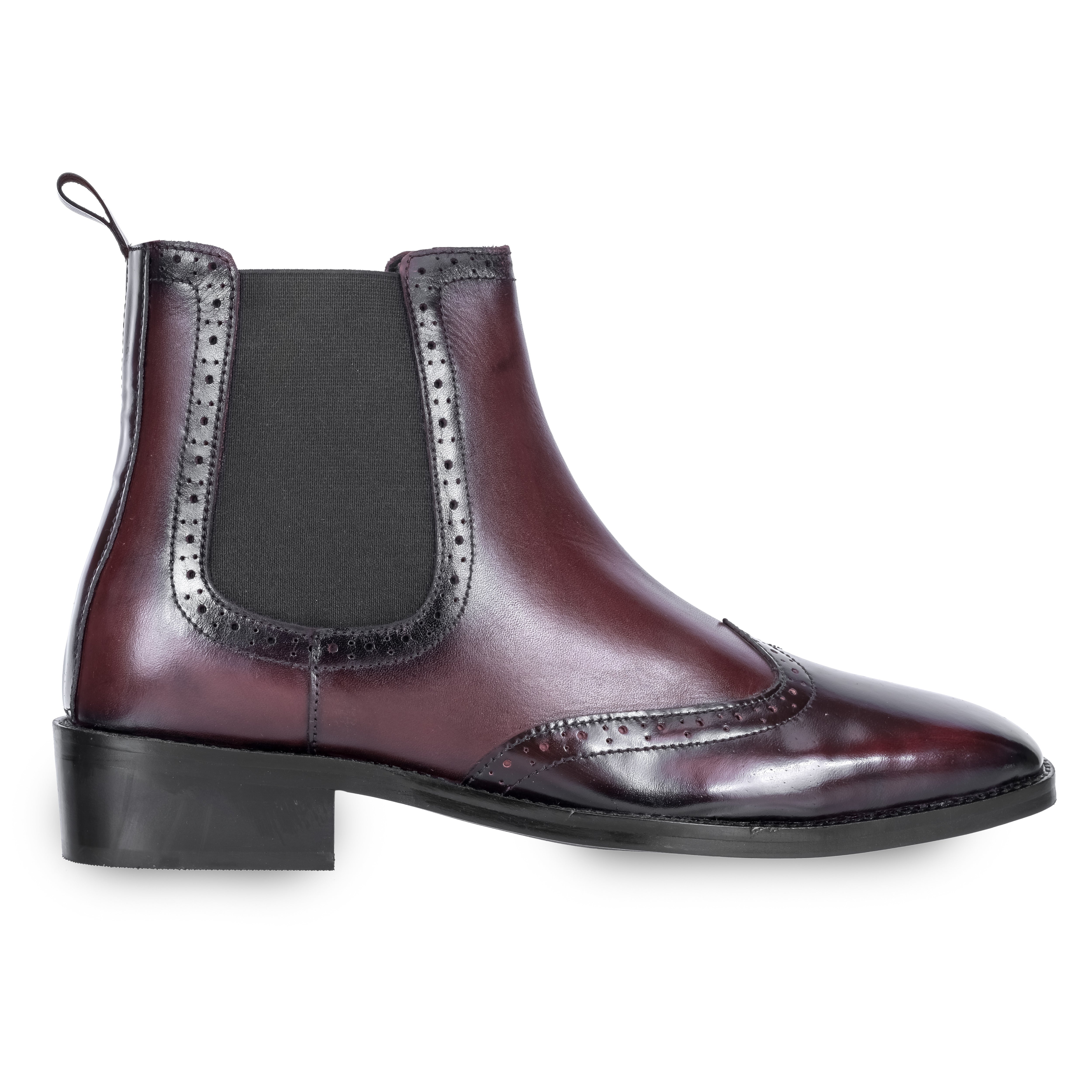 Wing-Tip Cuban Chelsea - Cherry