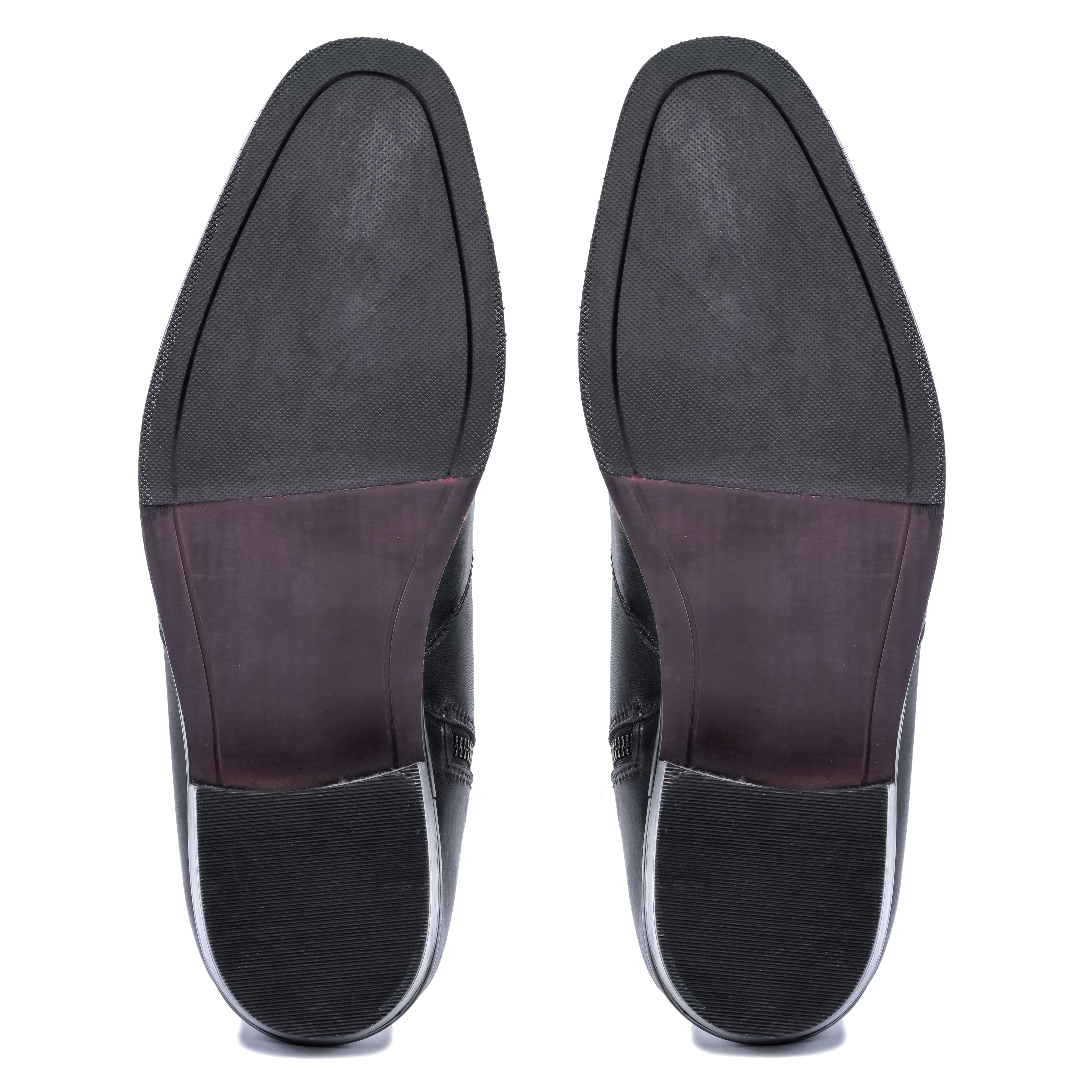 T-Shape Wooden Sole Cuban Chelsea - Black