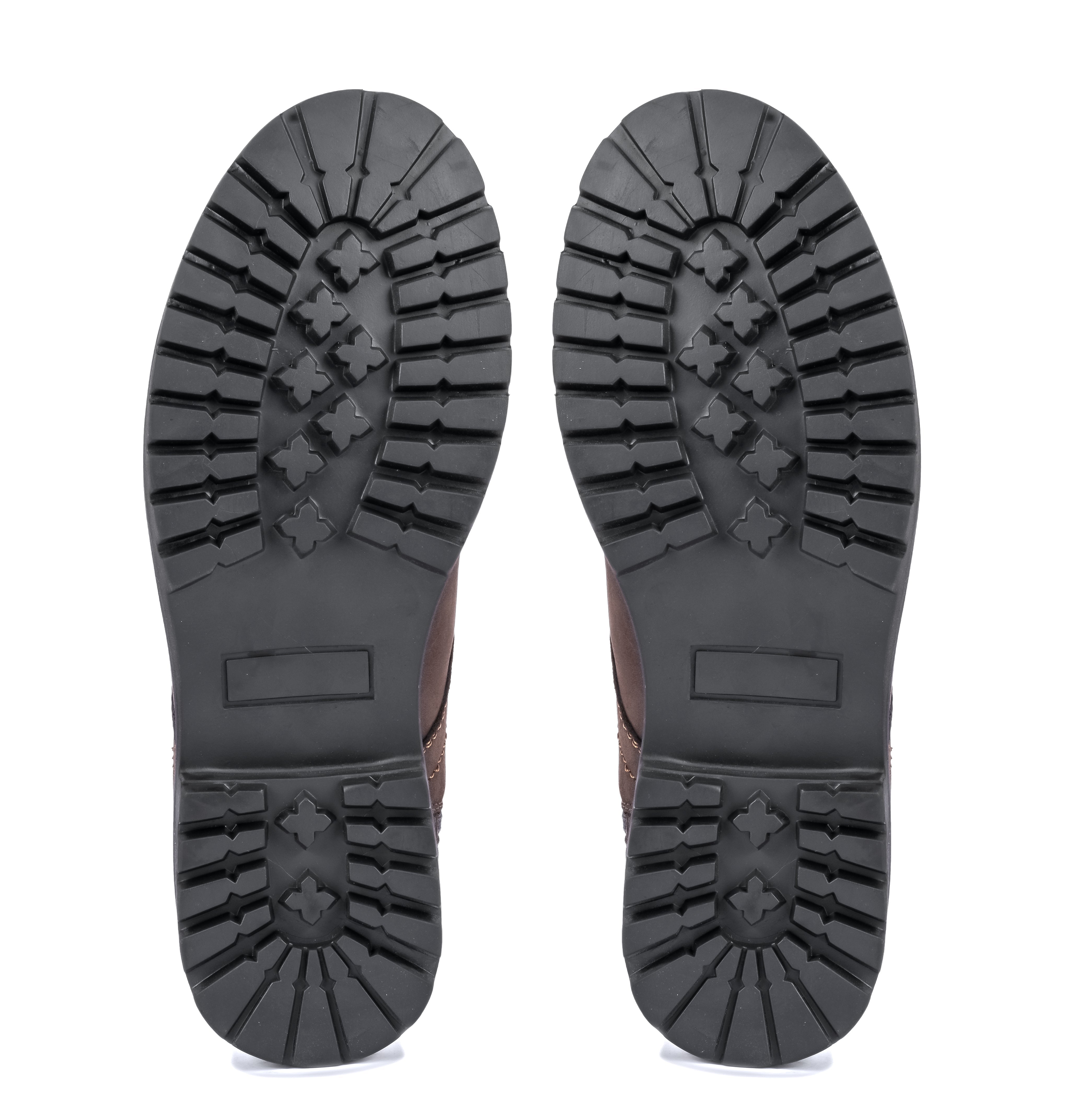 Nubuck Leather Moc-Toe Boot - Brown