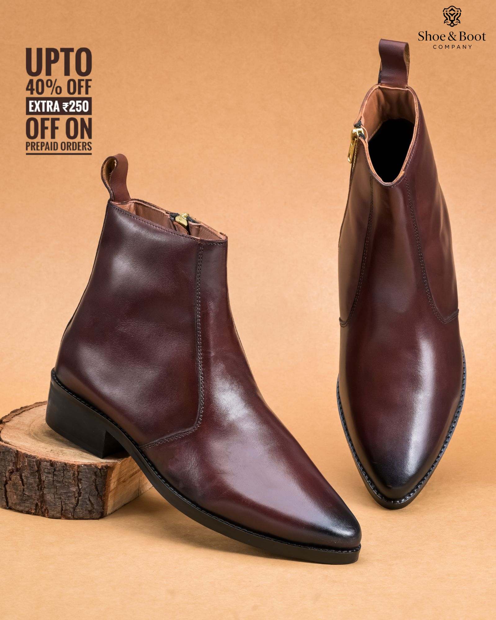 Pointed Cuban Chelsea - Cherry