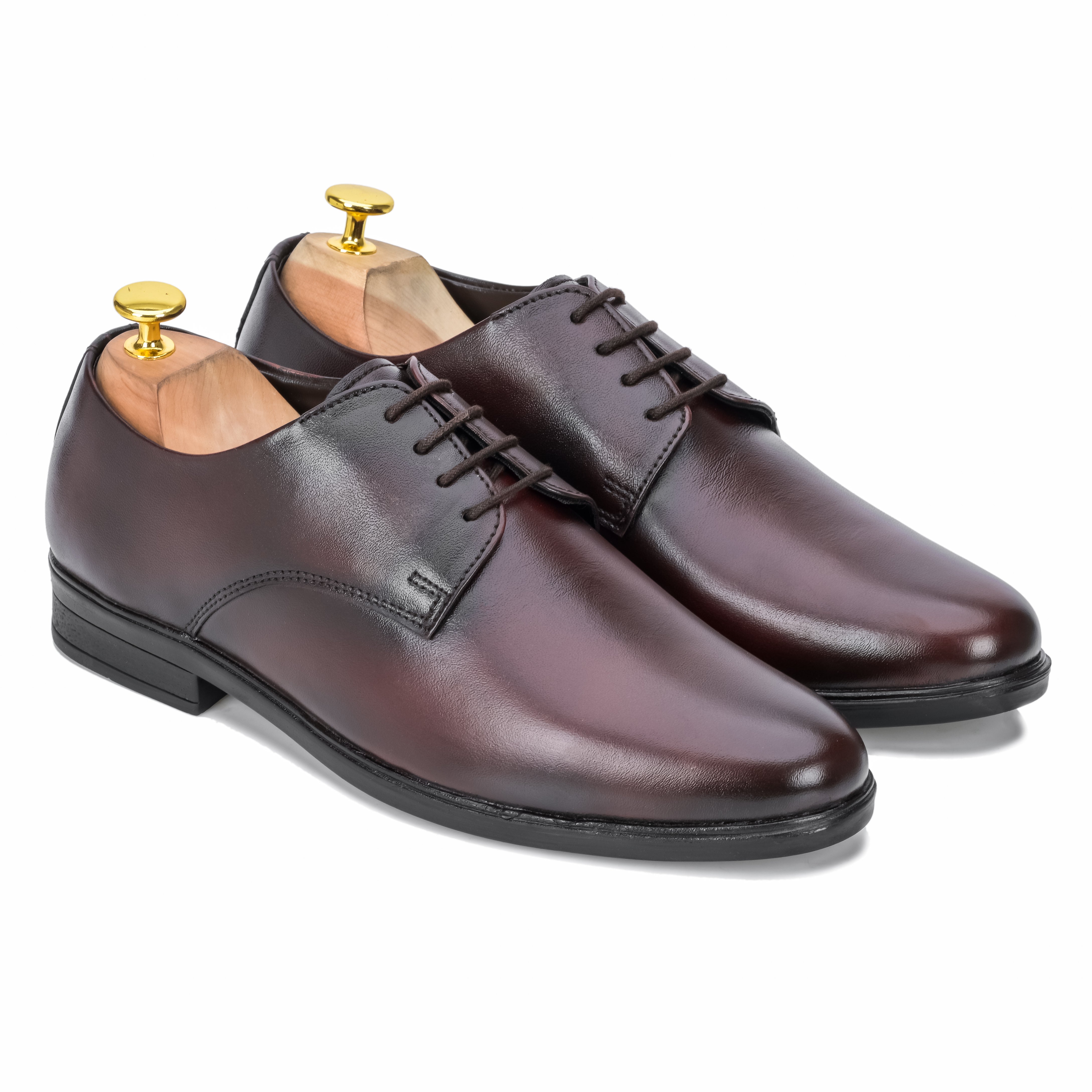Round Toe Derby - Cherry