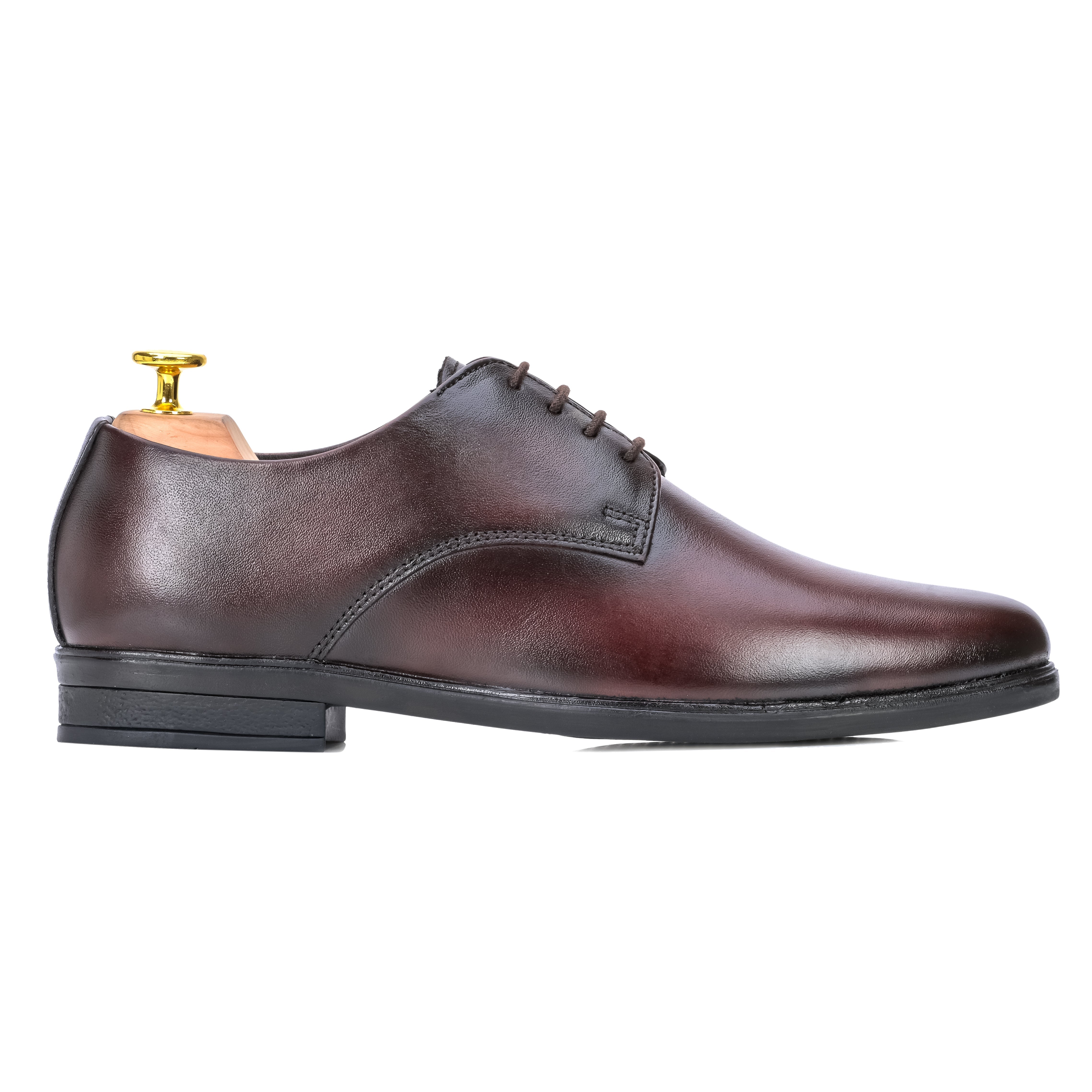 Round Toe Derby - Cherry
