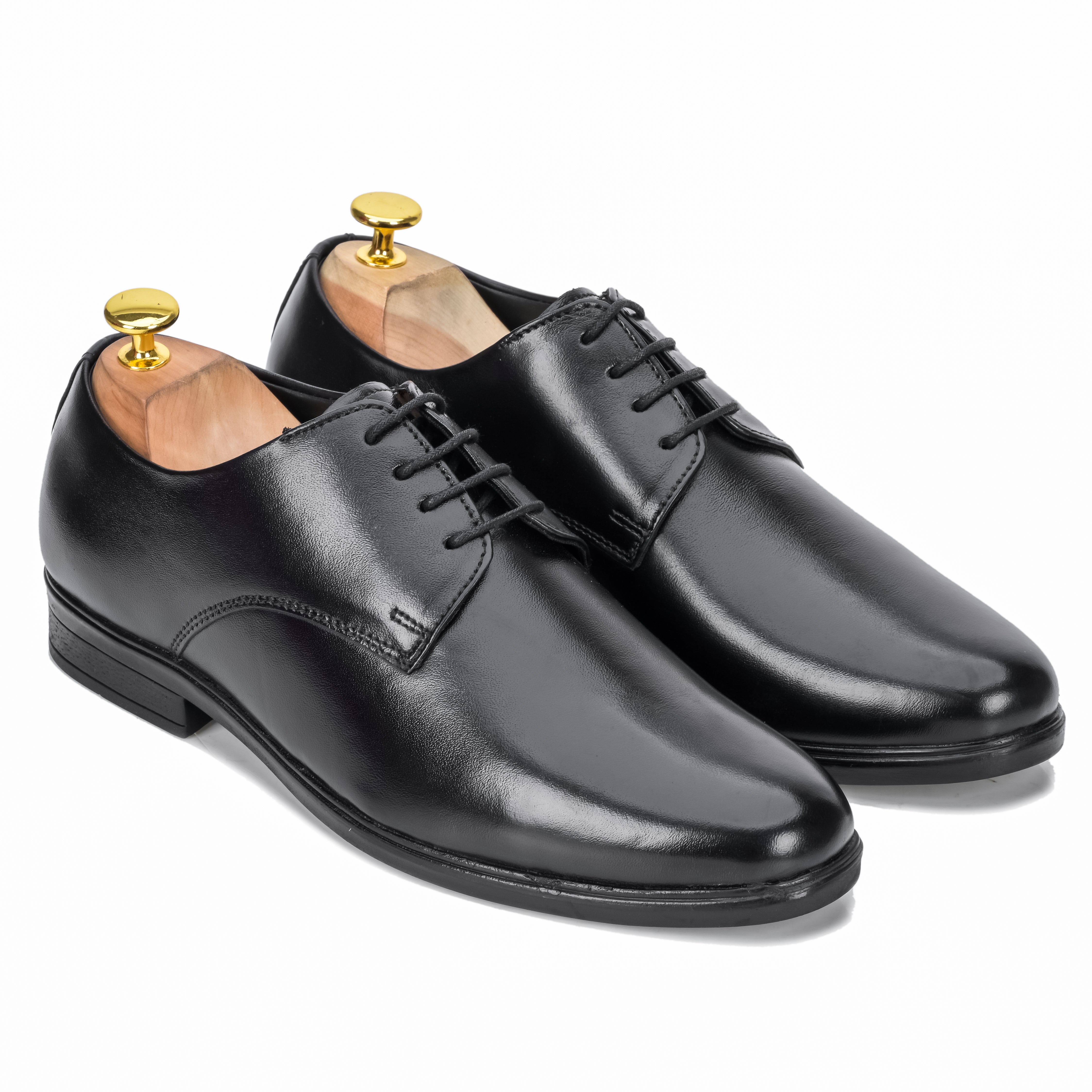 Round Toe Derby - Black