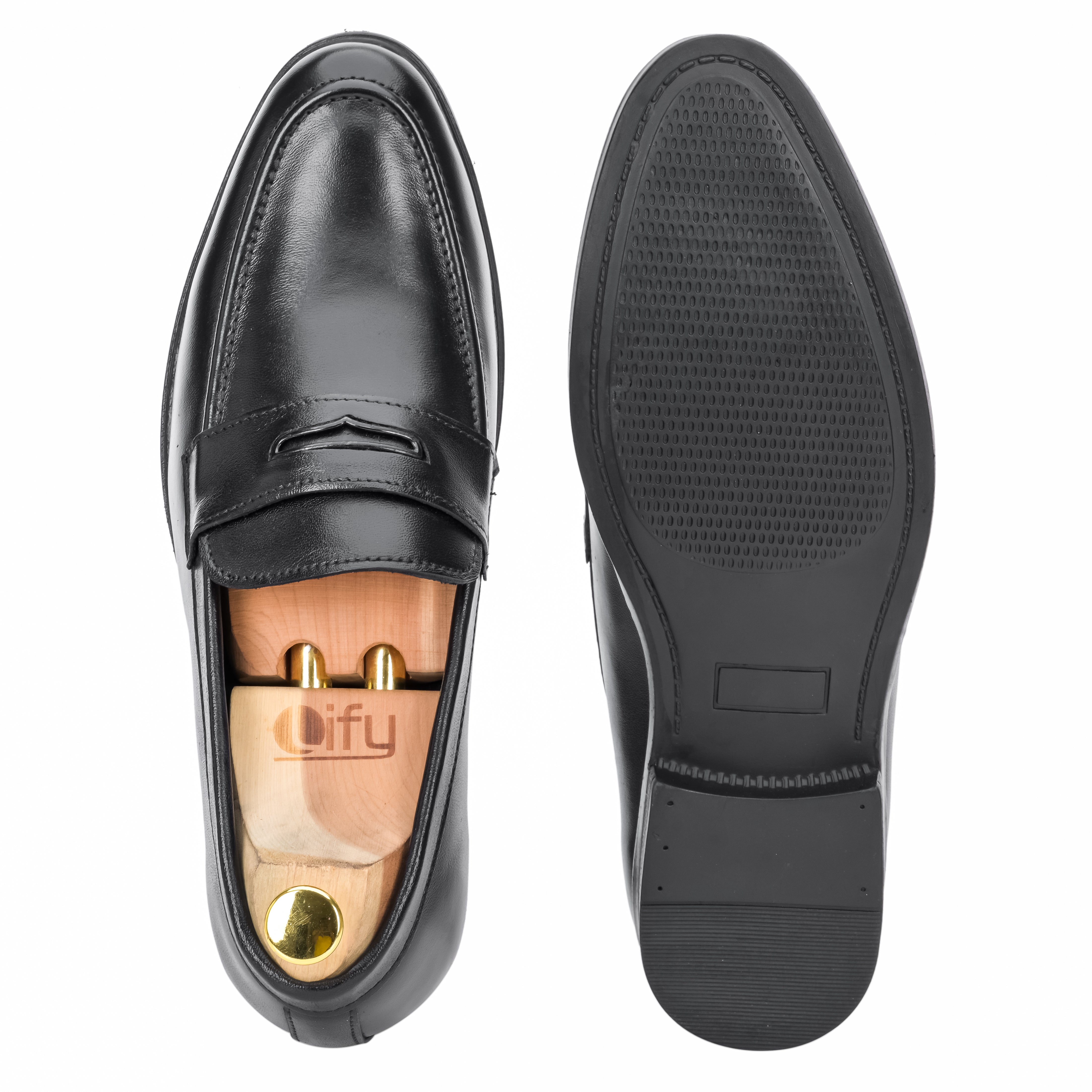 Copper Plate Loafer – Black