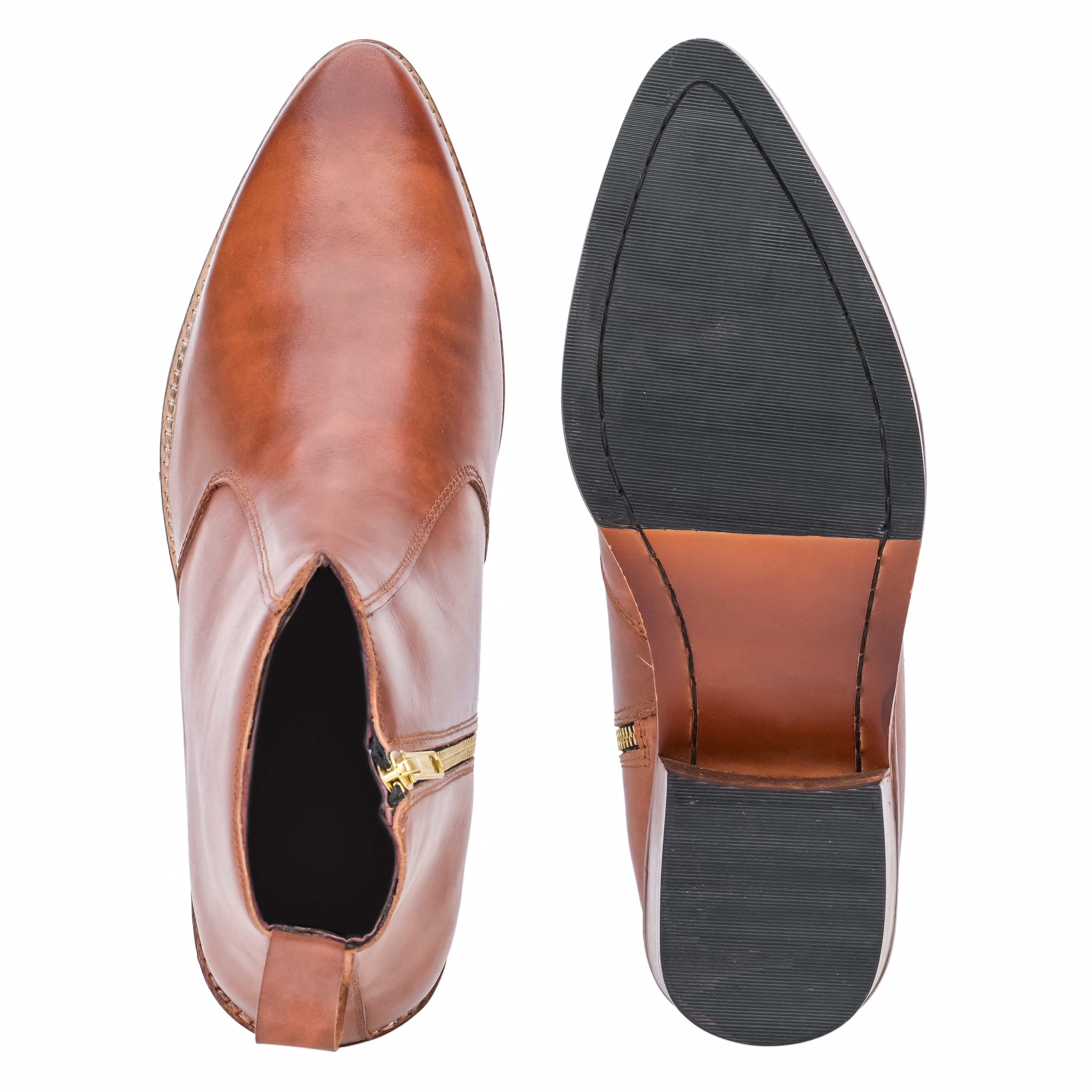 Pointed Cuban Chelsea - Tan