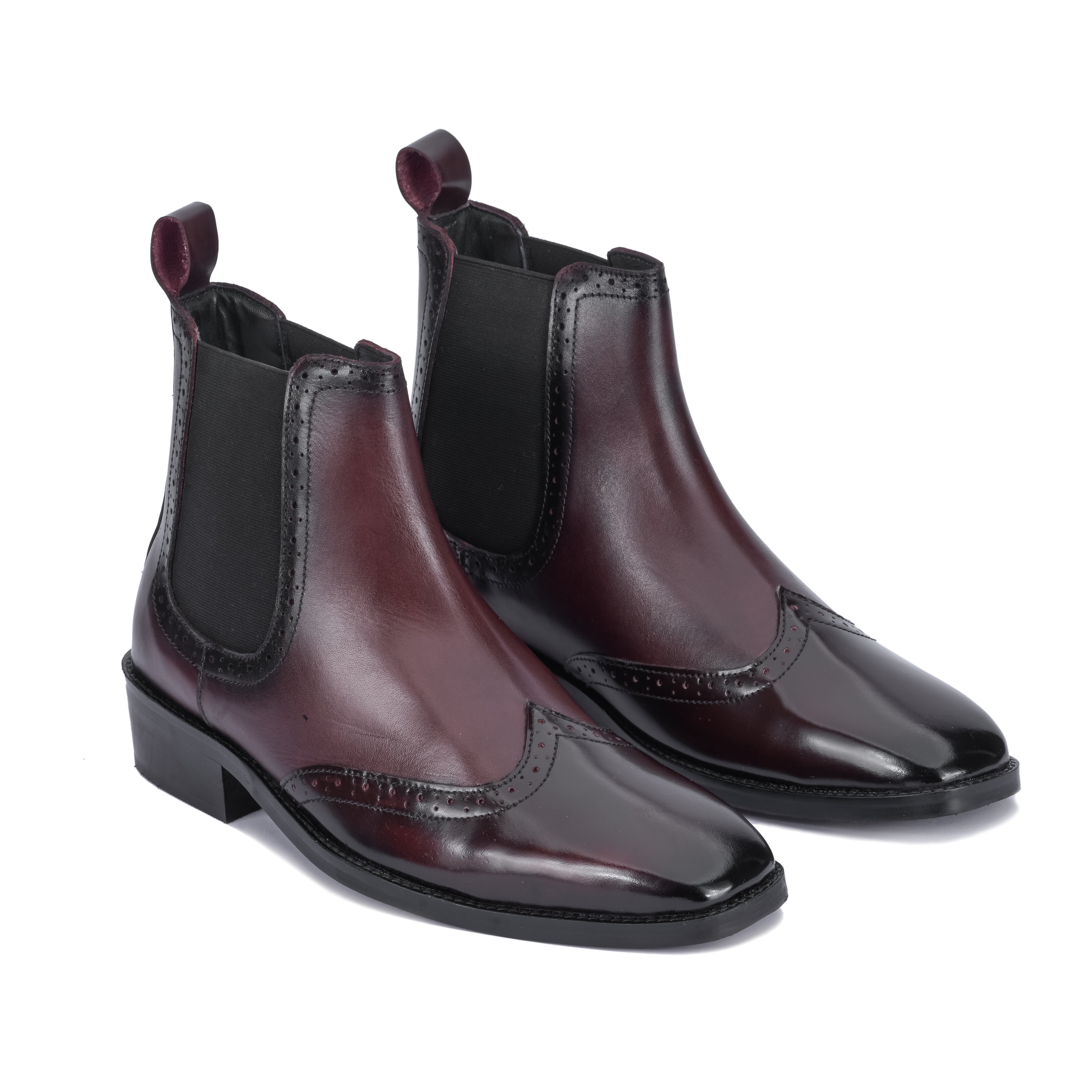 Wing-Tip Cuban Chelsea - Cherry