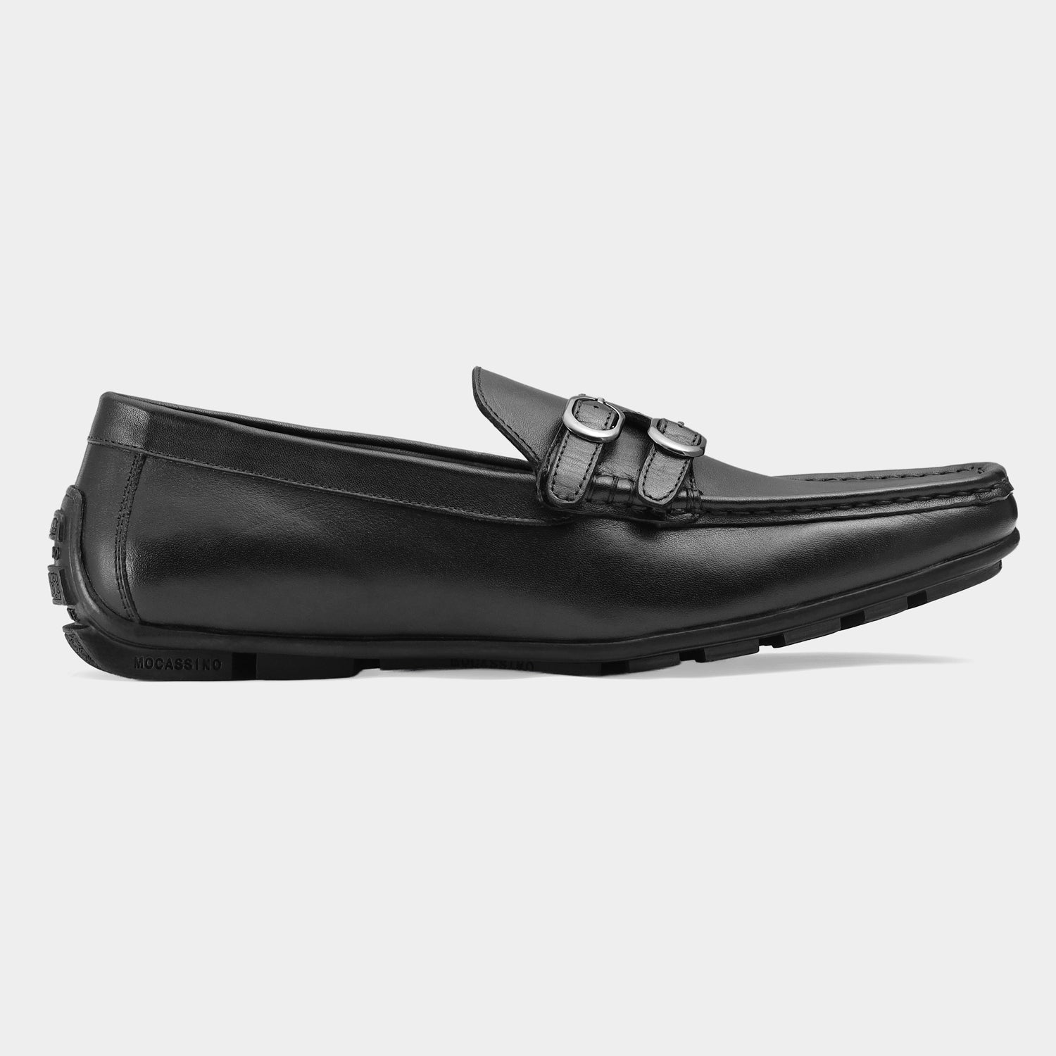 LISBON - BLACK DRIVING LOAFERS
