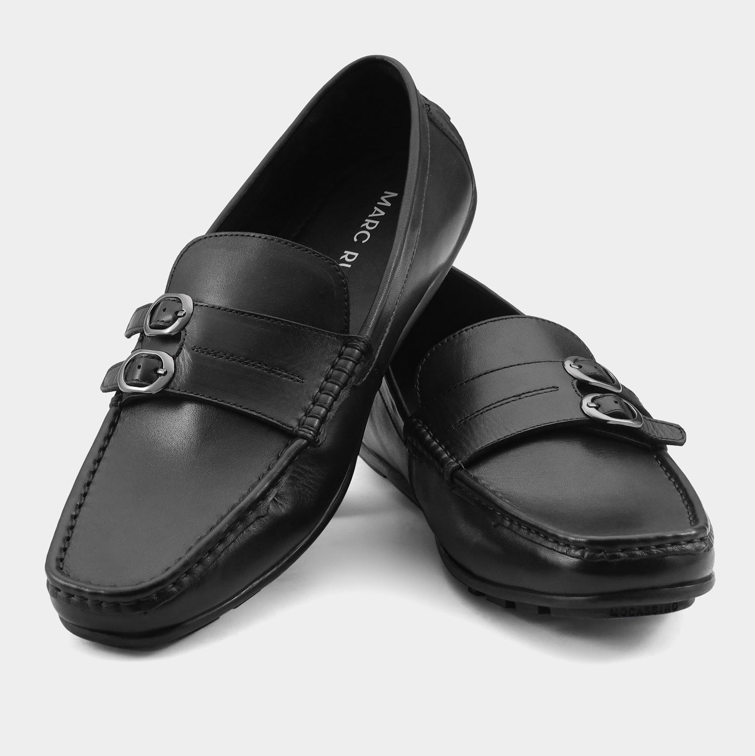 LISBON - BLACK DRIVING LOAFERS
