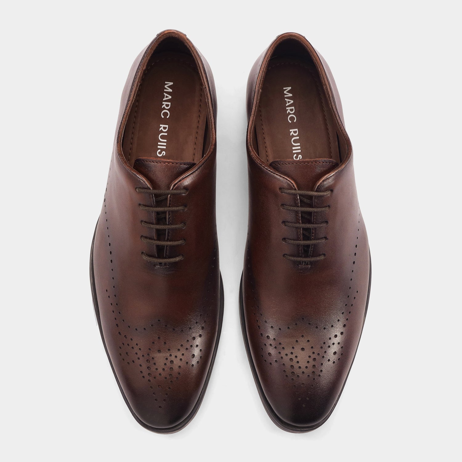 MONACO - BROWN LACE UPS SHOES