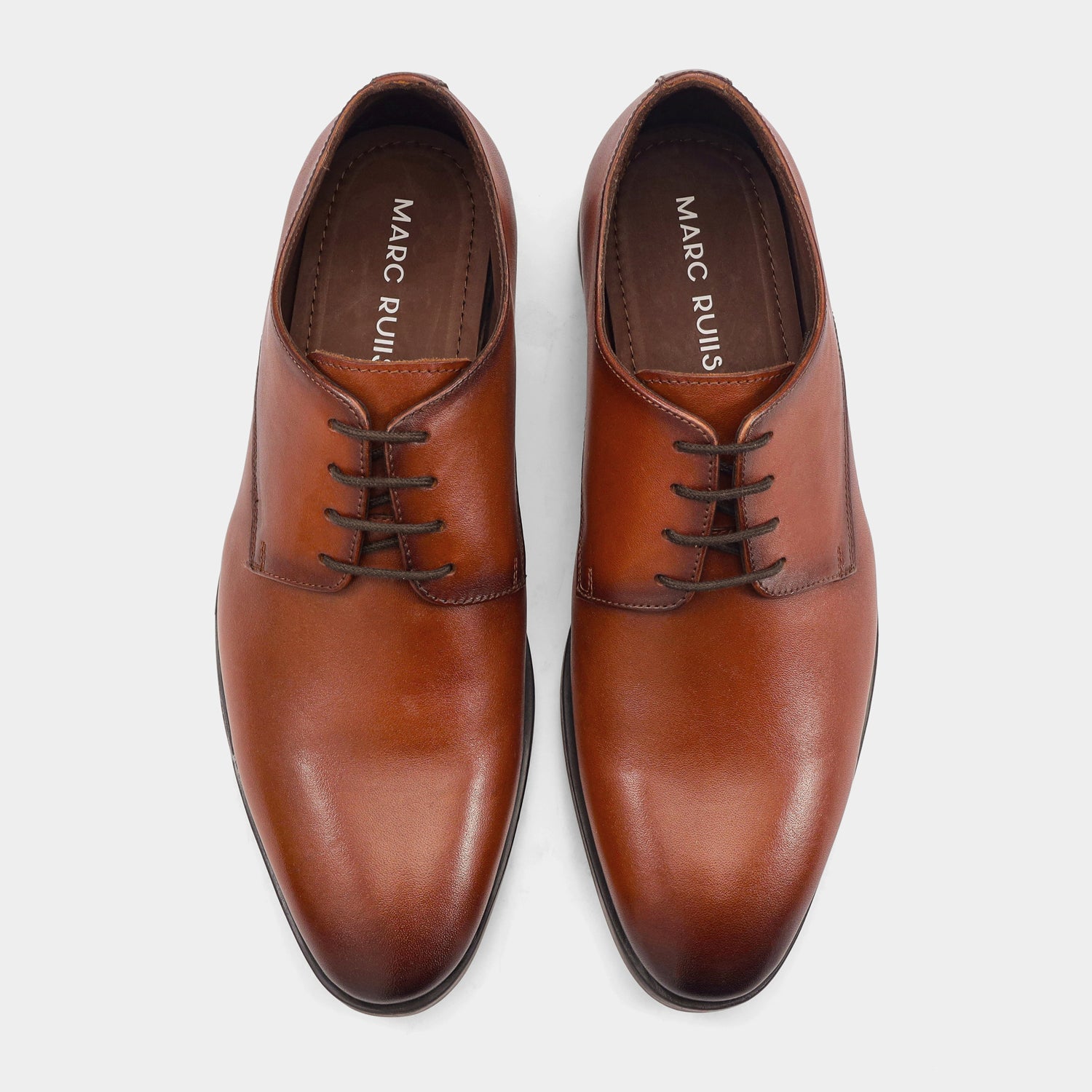 VENICE - TAN LACE UPS SHOES