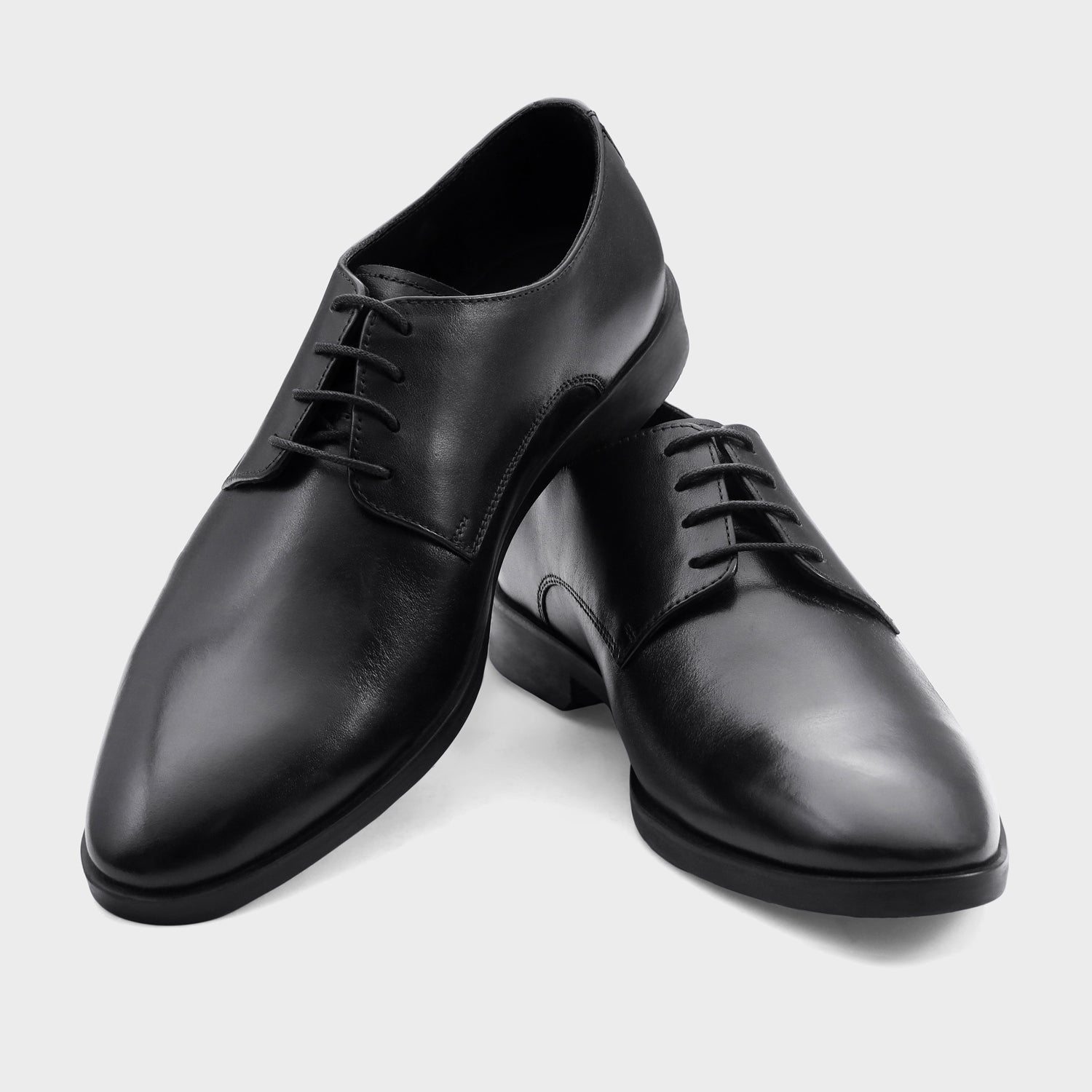 VENICE - BLACK LACE UPS SHOES