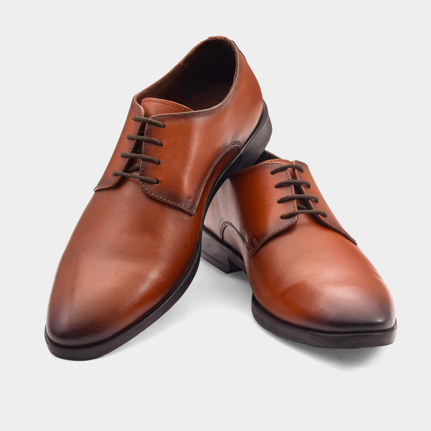 VENICE - TAN LACE UPS SHOES