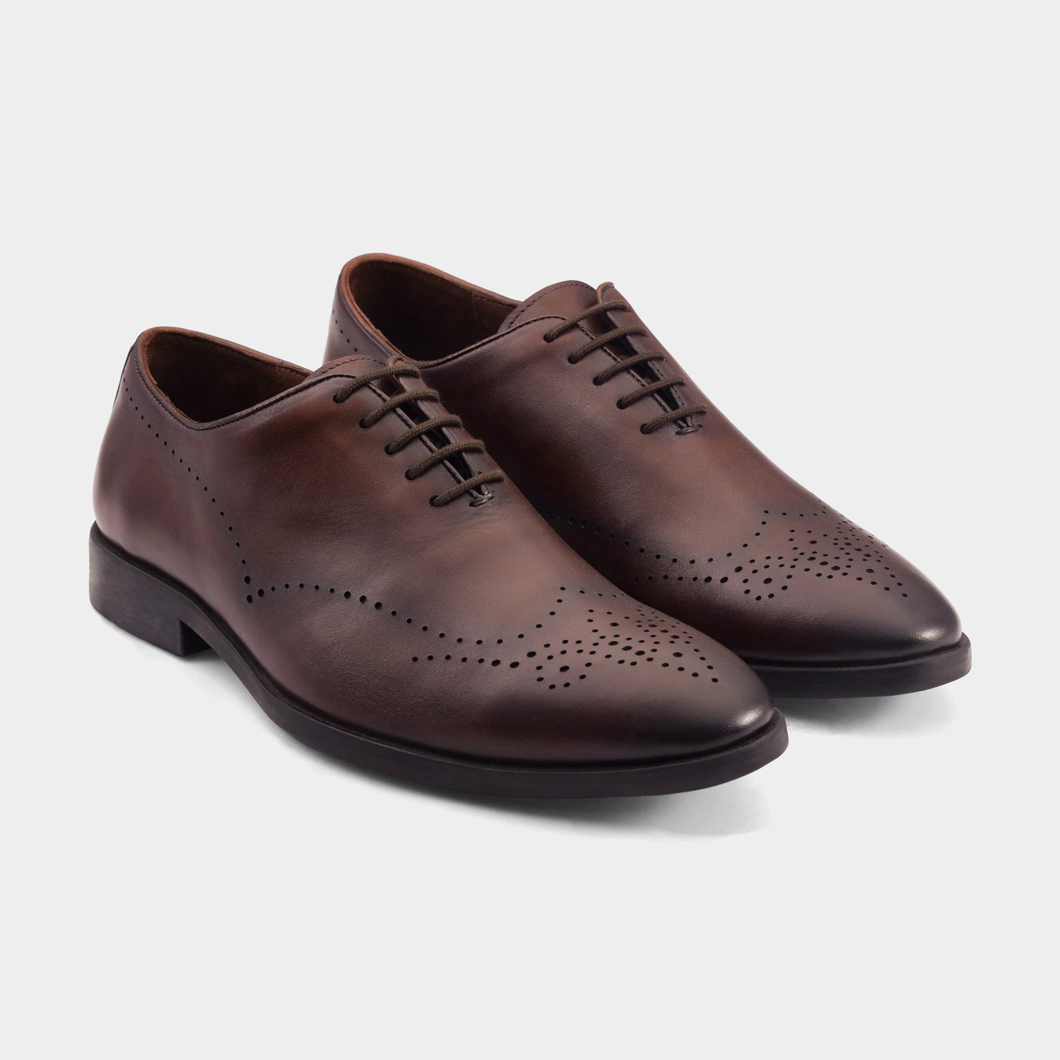 MONACO - BROWN LACE UPS SHOES