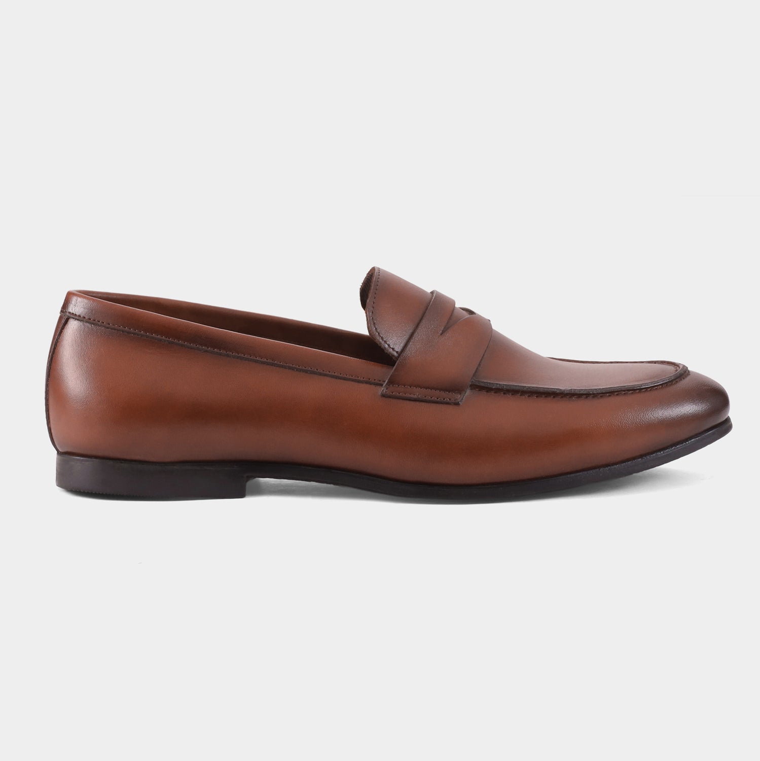 BOSTON - TAN PENNY LOAFERS