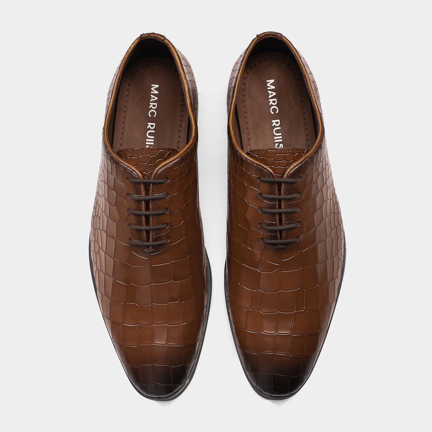 BARCELONA - TAN LACE UPS SHOES