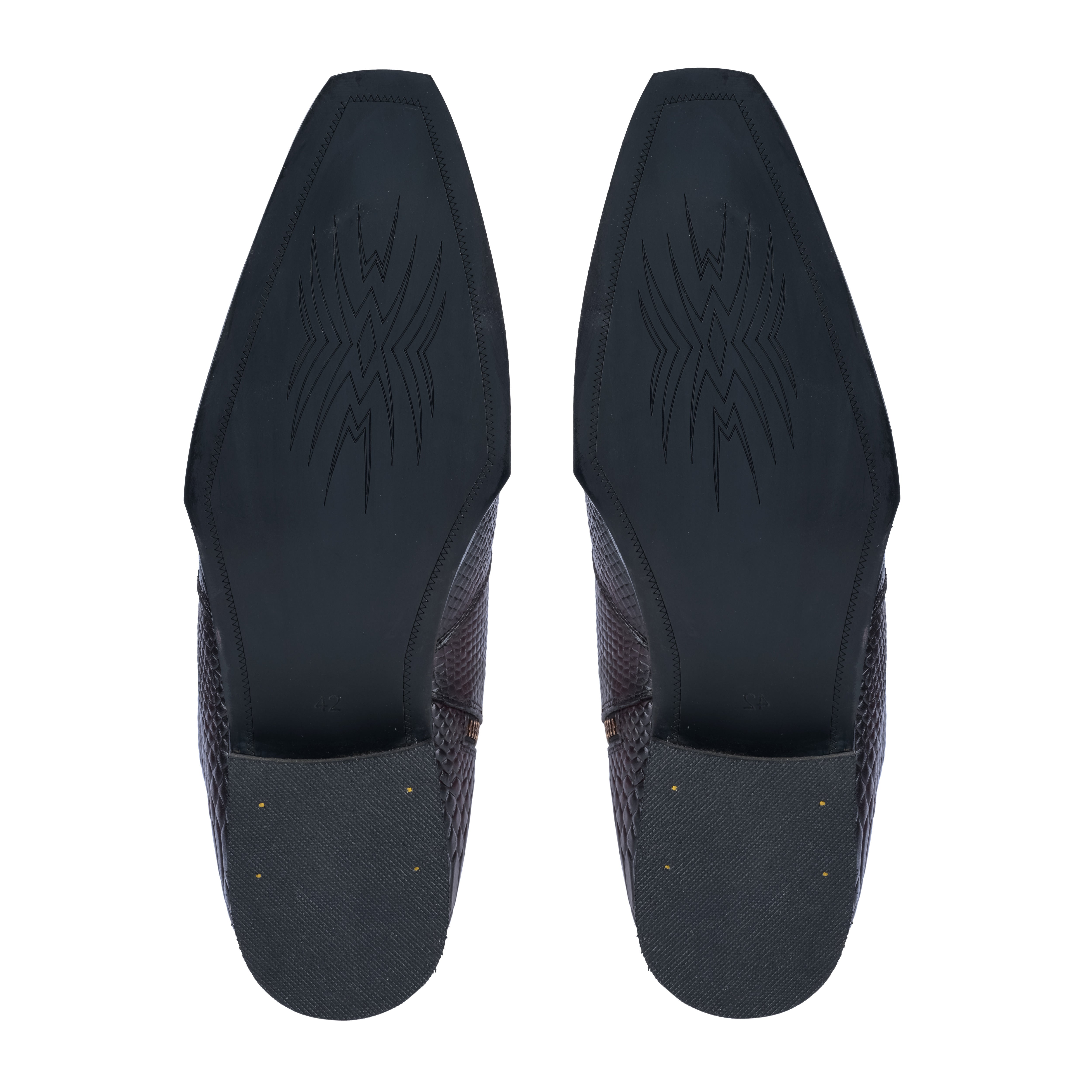 Croco square-Toe Cuban Chelsea - Cherry