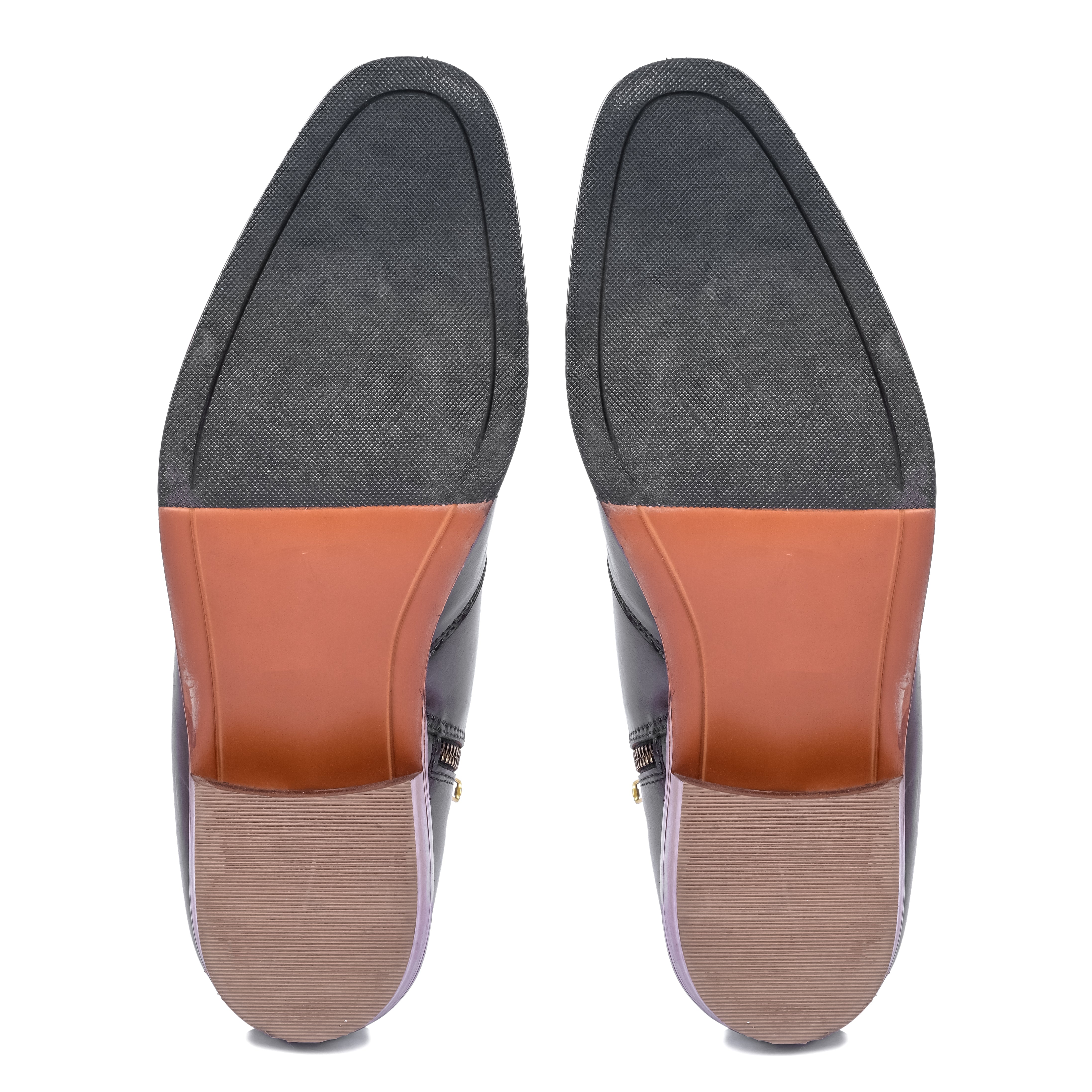 T-Shape Wooden Sole Cuban Chelsea - Brown