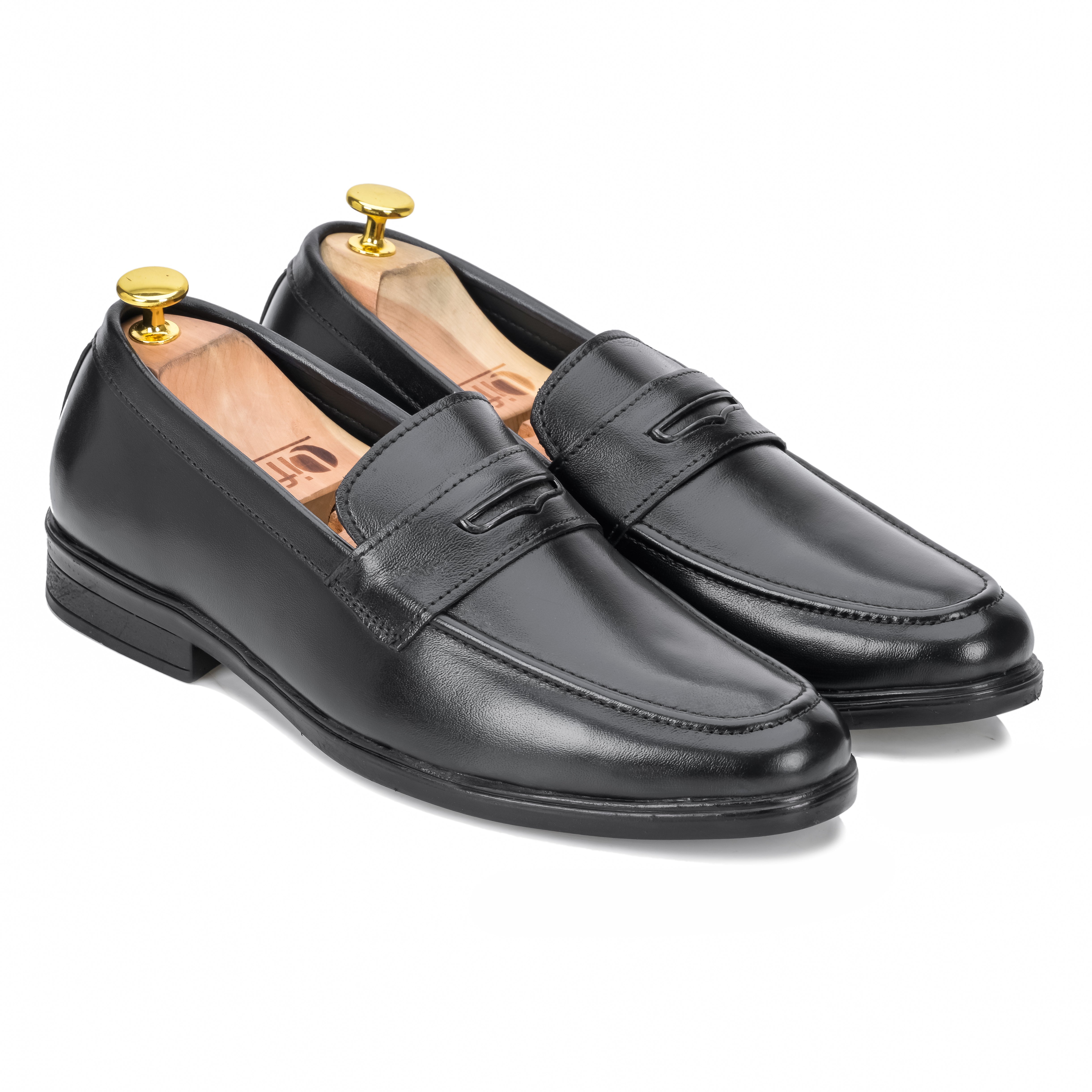 Copper Plate Loafer – Black