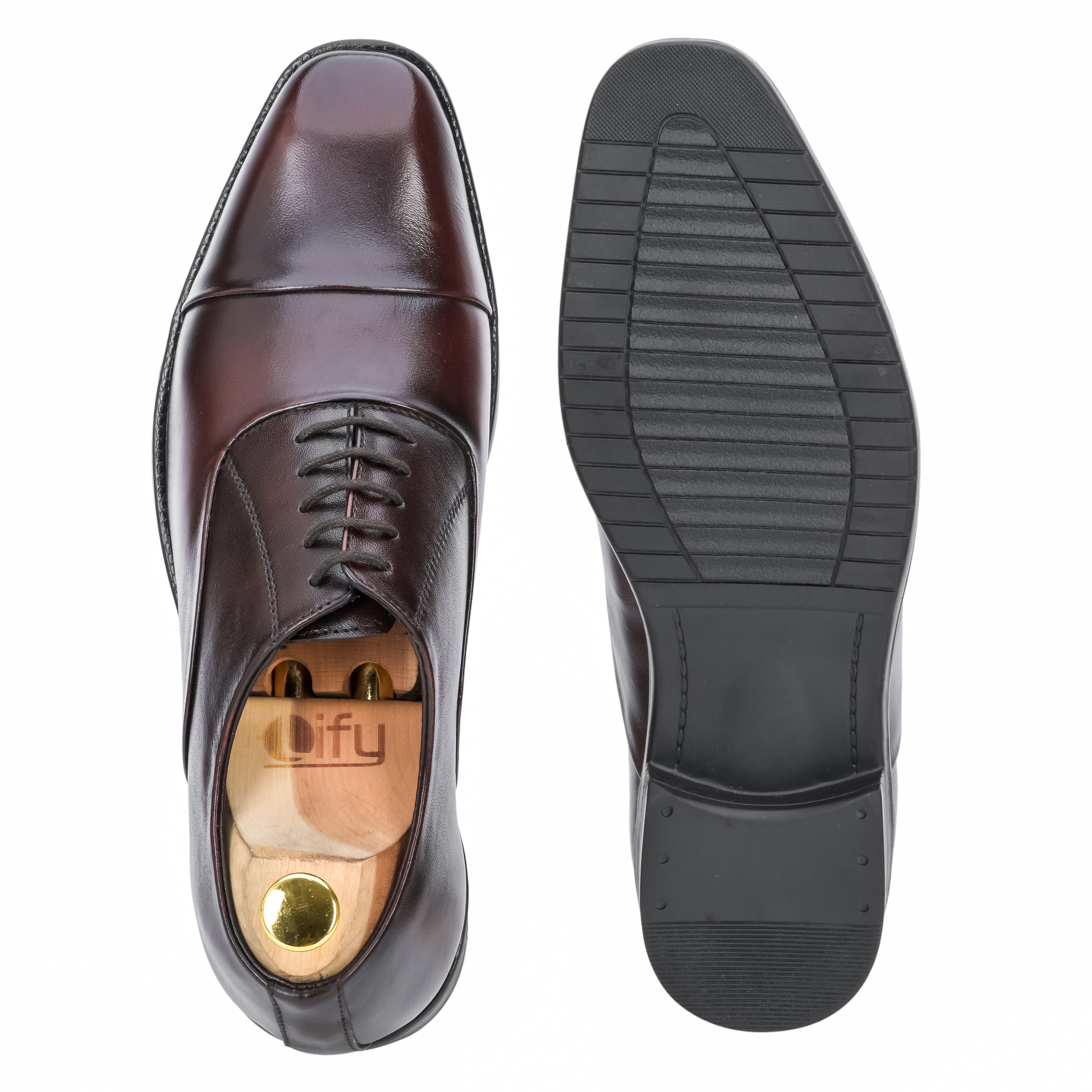 Cap Toe Oxford - Cherry
