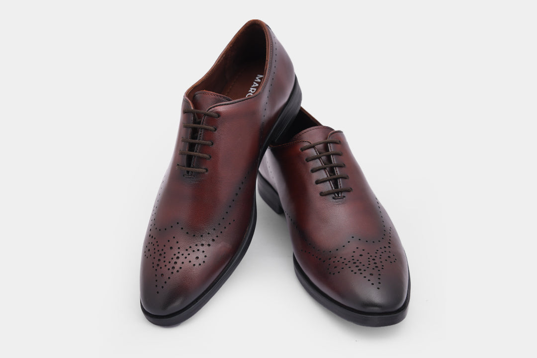 VICTORIA - BROWN LACE UPS SHOES