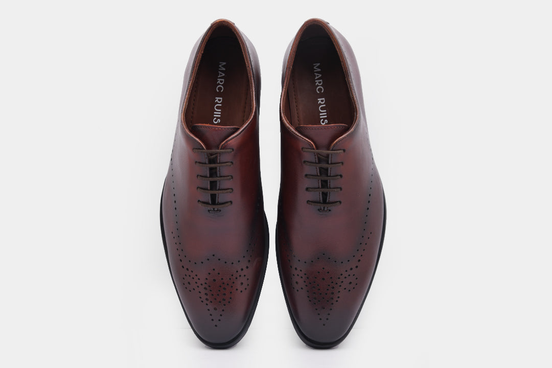 VICTORIA - BROWN LACE UPS SHOES