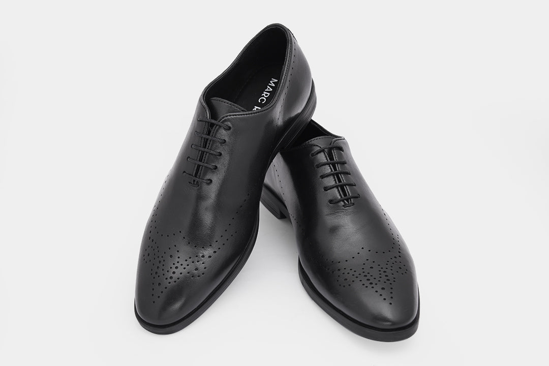 VICTORIA - BLACK LACE UPS SHOES