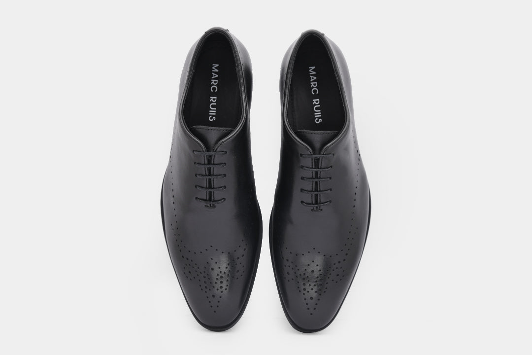 VICTORIA - BLACK LACE UPS SHOES