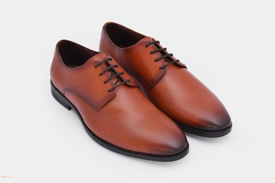 VENICE - TAN LACE UPS SHOES