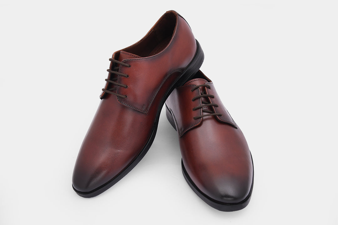 VENICE - BROWN LACE UPS SHOES