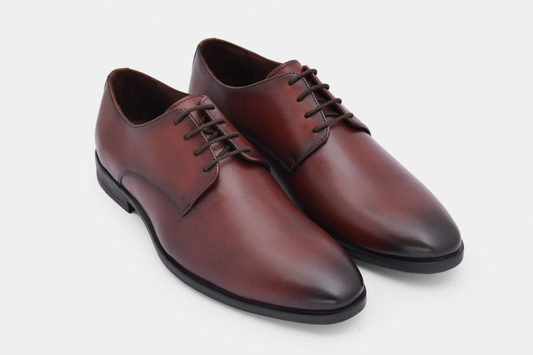 VENICE - BROWN LACE UPS SHOES