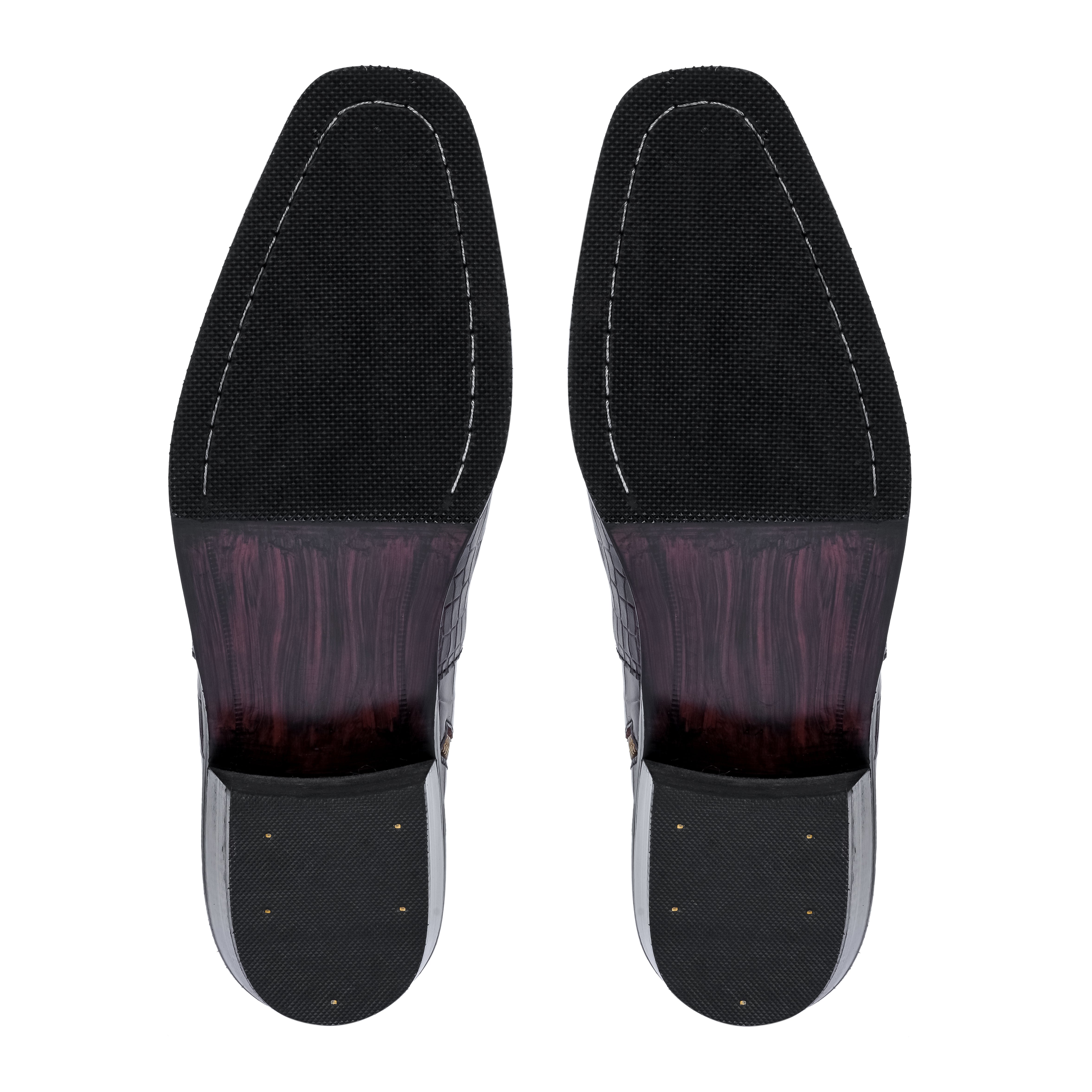 Croco Chelsea with Gold Chain - Cherry