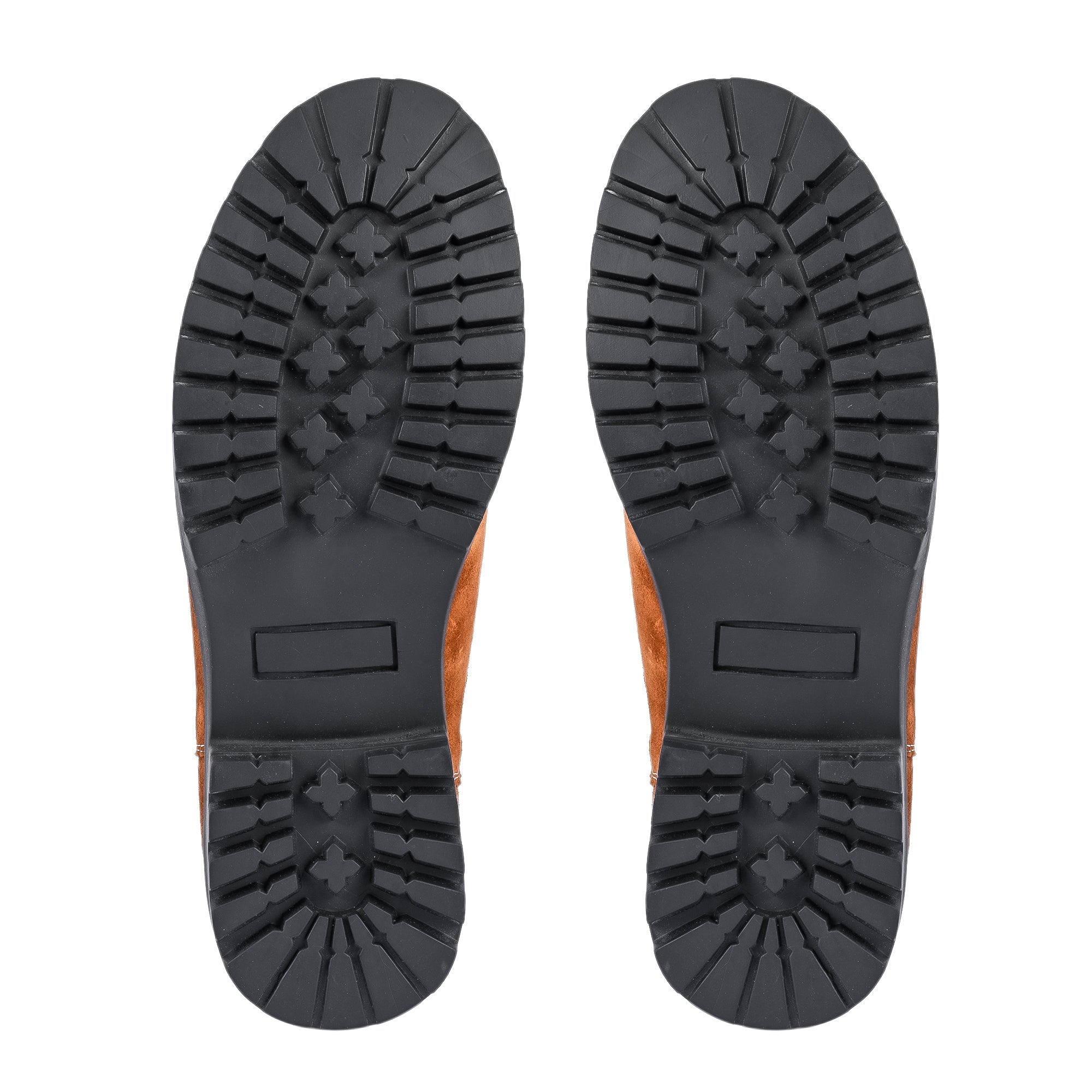 Round Suede Leather Chelsea - Camel