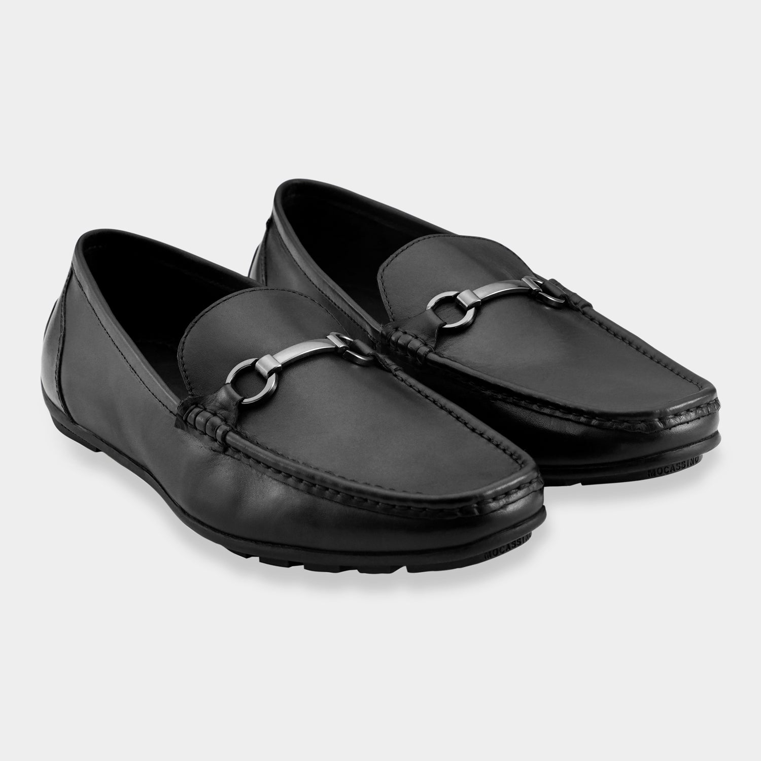 ROME - BLACK DRIVING LOAFERS