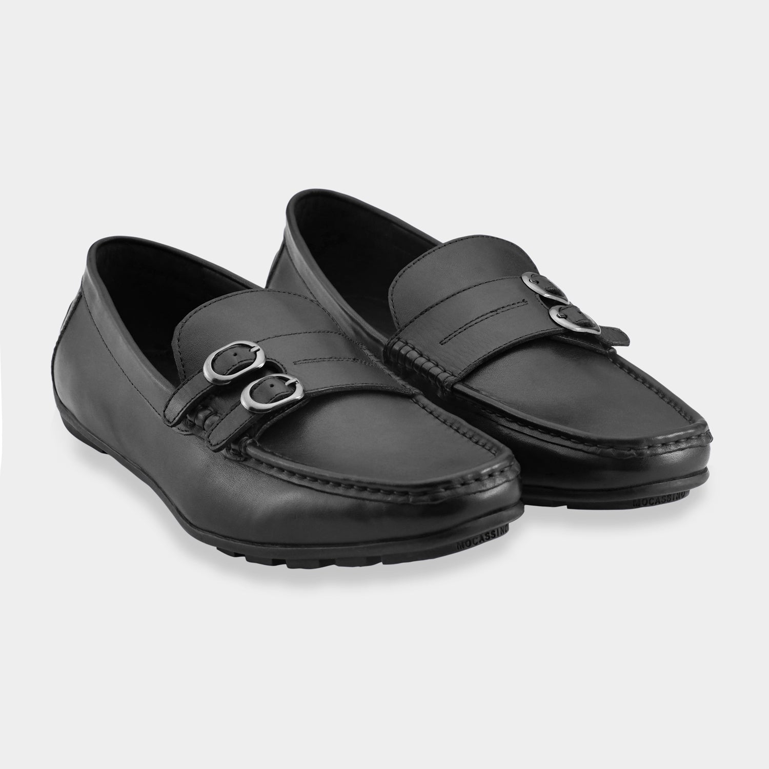 LISBON - BLACK DRIVING LOAFERS
