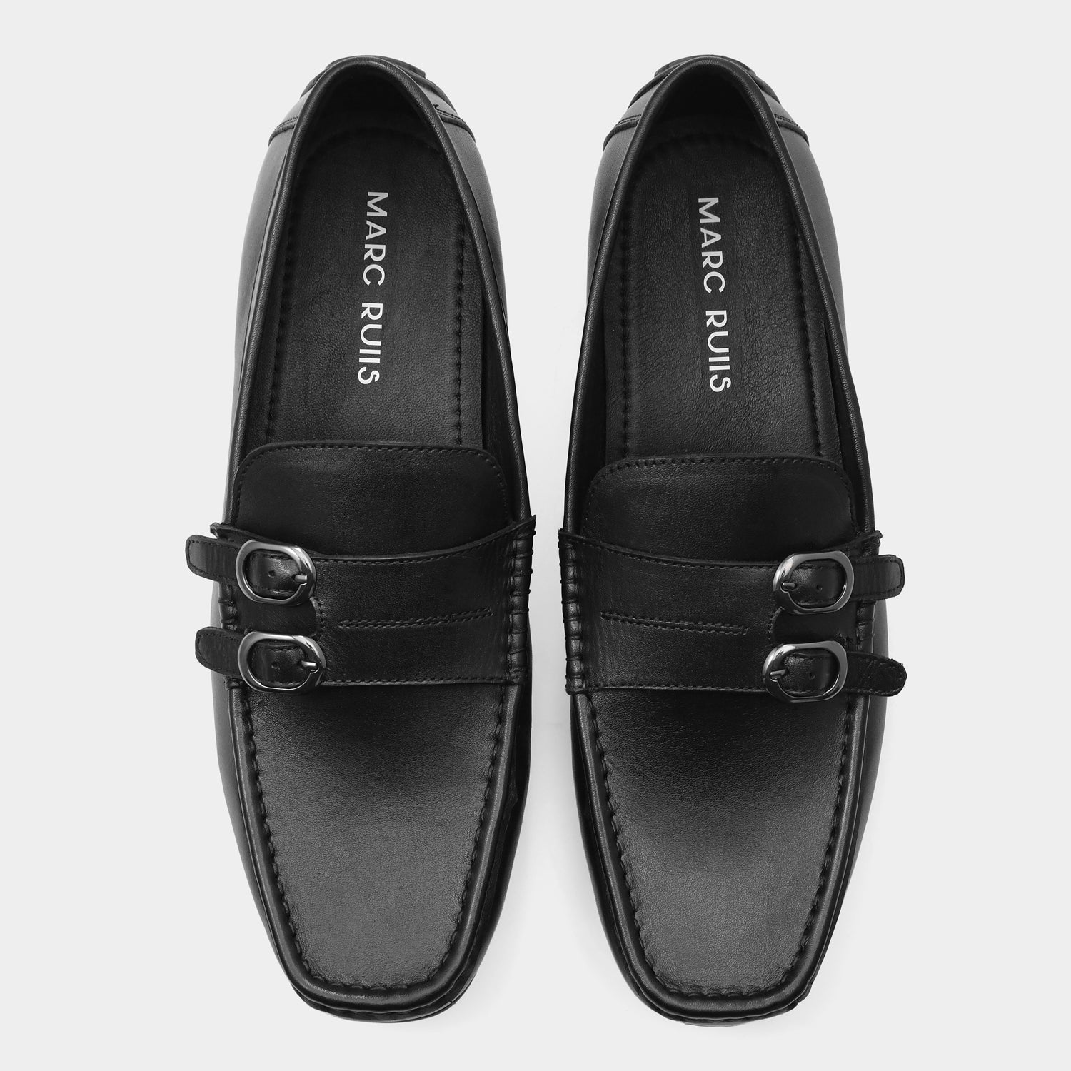 LISBON - BLACK DRIVING LOAFERS