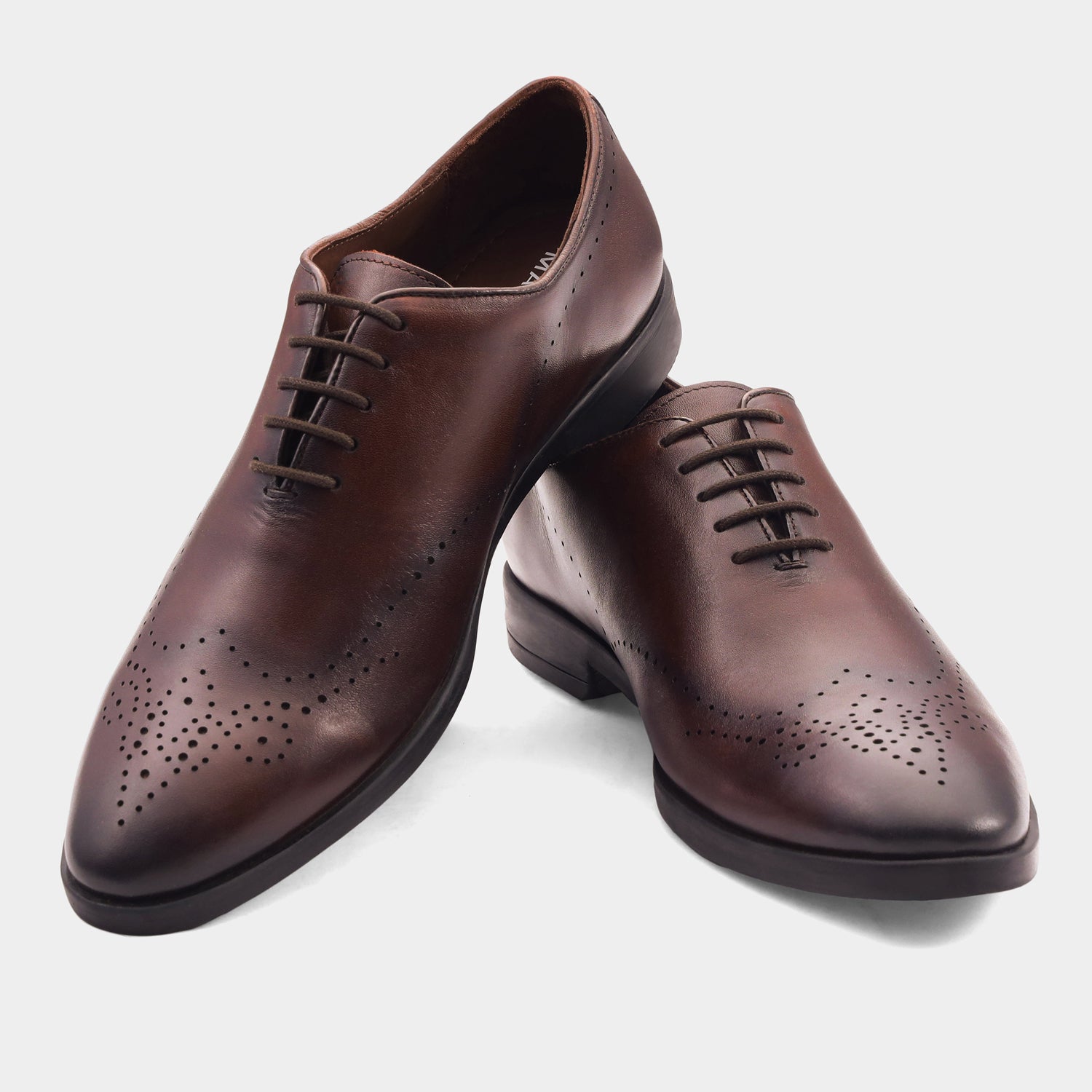 MONACO - BROWN LACE UPS SHOES