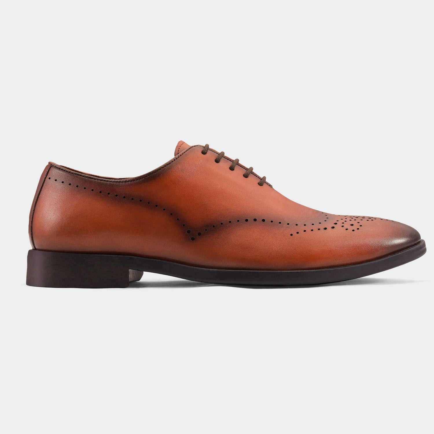 MONACO - TAN LACE UPS SHOES