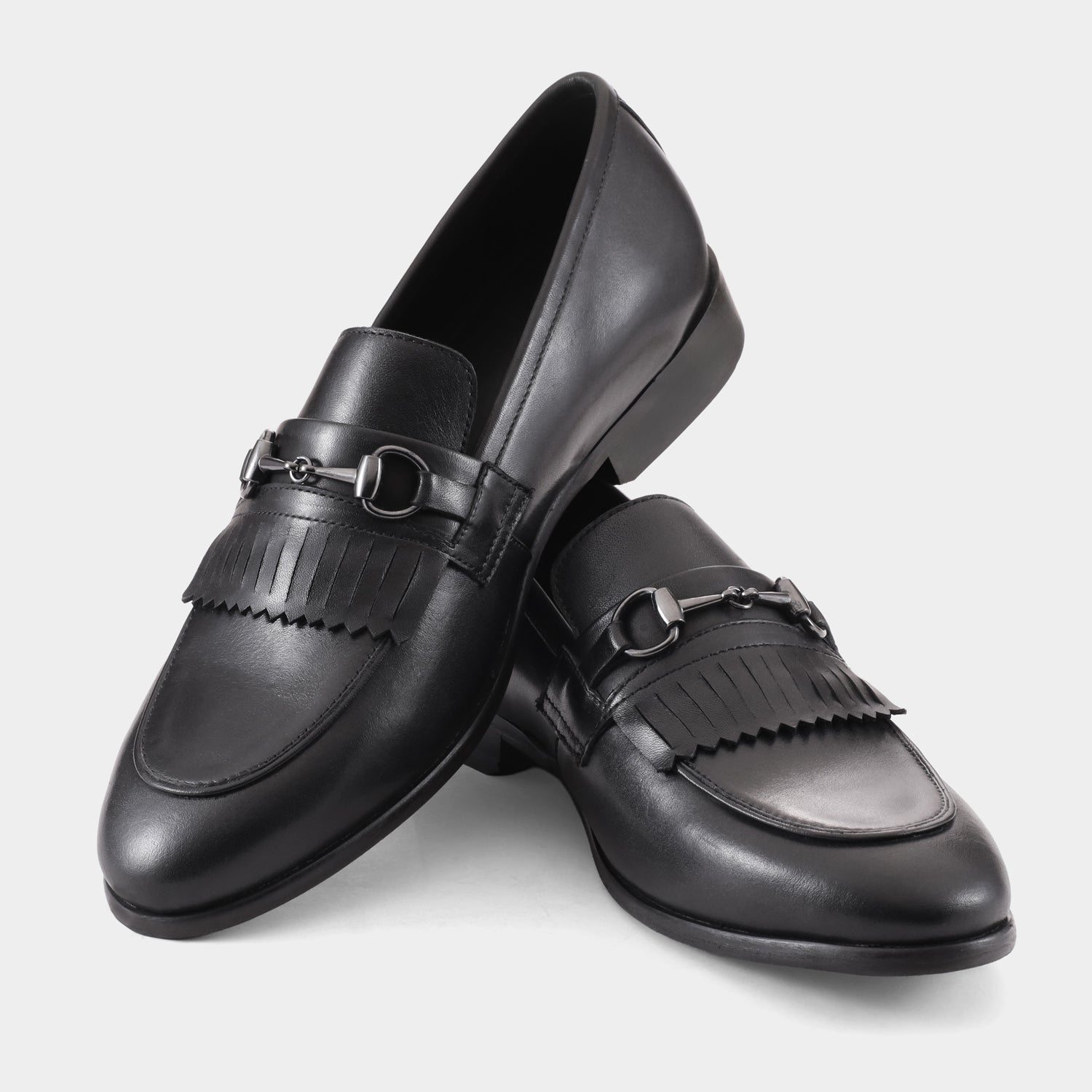VICTORIA - BLACK CLASSIC LOAFERS