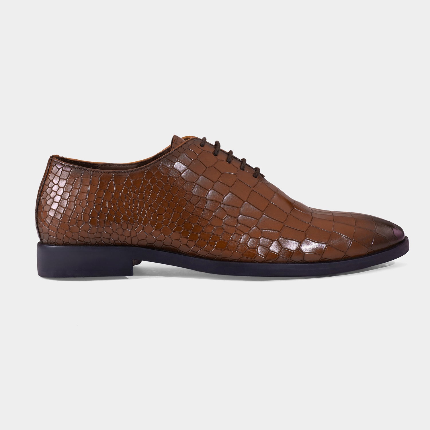 BARCELONA - TAN LACE UPS SHOES